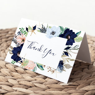 Modern Nautical   Floral - Hartelijk dank - Kaart
