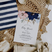 Modern Nautical | Florence-Baby shower Kaart