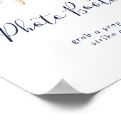 Modern Nautical | Fotobordpapier voor Floral Weddi Poster (Hoek)