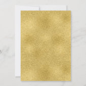 Modern Nautical Gold Stripe Zeilboot Baby shower Kaart (Achterkant)