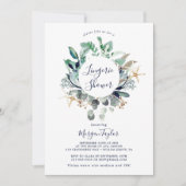 Modern Nautical | Greenery Lingerie Shower Kaart (Voorkant)