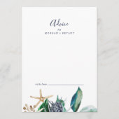 Modern Nautical | Greenery Wedding Advieskaart (Voorkant)