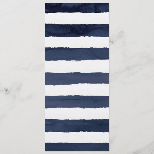 Modern Nautical | Het groene menu van het Weddensc (Achterkant)