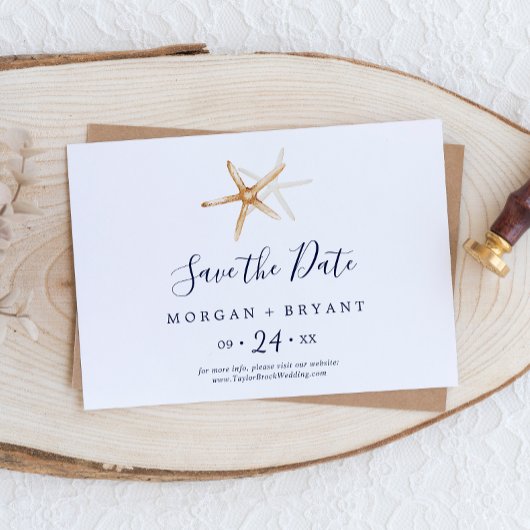 Modern Nautical | Horizontaal Starvis Save The Date