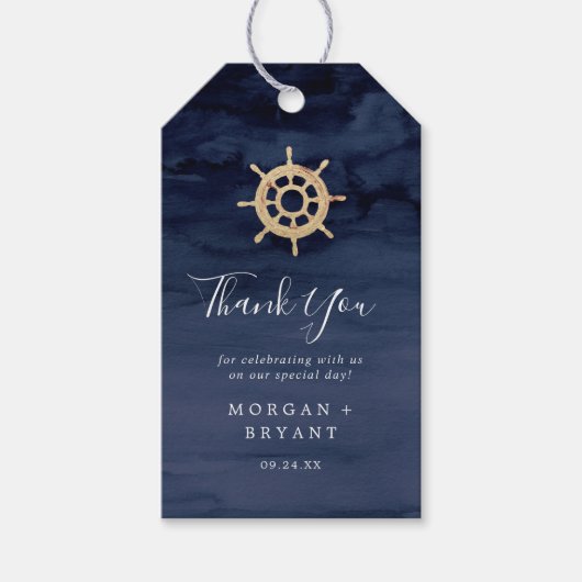 Modern Nautical | Hulp bij verzending - Hartelijk  Cadeaulabel (Voorkant)