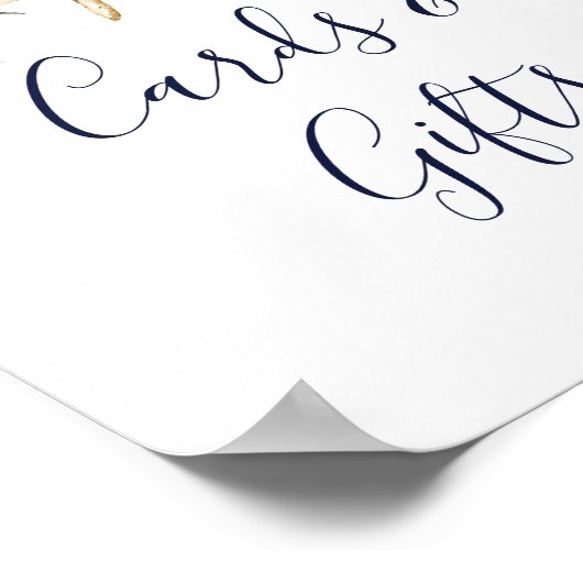 Modern Nautical | Kaarten en cadeaubonzen Poster (Hoek)