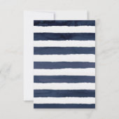 Modern Nautical | Keuze uit het menu Floral RSVP-k (Achterkant)