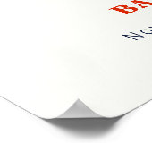 Modern Nautical Lighthouse Baby shower Welkom Poster (Hoek)