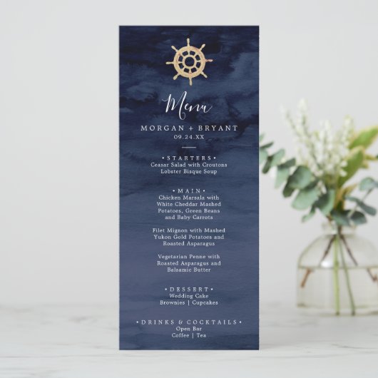 Modern Nautical | Menu Binddroger verzenden (Staand voorkant)