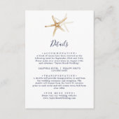 Modern Nautical | Nadere gegevens over het huwelij Informatiekaartje (Voorkant)