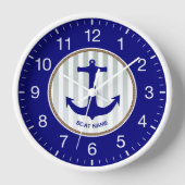 Modern Nautical Navy Blue Anchor (Voorkant)