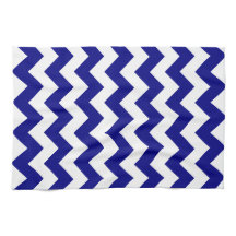 Modern Nautical Navy Blue Chevron
