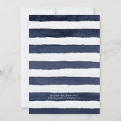 Modern Nautical | Ontvangst van Grieks huwelijk Kaart (Achterkant)