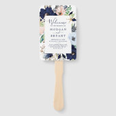 Modern Nautical | Programma Floral Wedding Handwaaier (Voorkant)