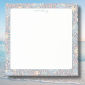 Modern Nautical Reef Personalized Post‑It Notes 