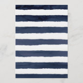 Modern Nautical | Staartbruiloft Advieskaart (Achterkant)