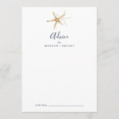 Modern Nautical | Staartbruiloft Advieskaart (Voorkant)