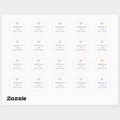 Modern Nautical | Staartzegels voor weddenschappen Ronde Sticker (Vel)