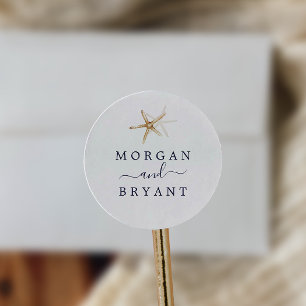 Modern Nautical   Staartzegels voor weddenschappen Ronde Sticker