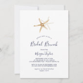 Modern Nautical | Staarvis Bridal Brunch Kaart (Voorkant)