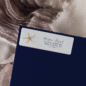 Modern Nautical | Terugkeeradres Starfish | Etiket