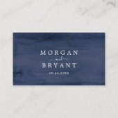 Modern Nautical | Vaste bruiloft voor Starfish Plaatskaartje (Achterkant)