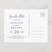 Modern Nautical | Verzendhulp Opslaan Datum Briefk Uitnodiging Briefkaart (Achterkant)