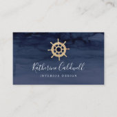 Modern Nautical | Visitekaartje scheepshelm (Voorkant)