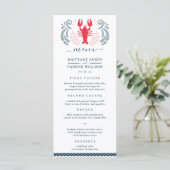Modern Nautical Wedding Menu (Staand voorkant)