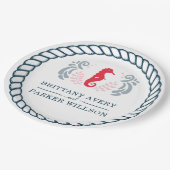 Modern Nautical Wedding Persoonlijk Papieren Bordje (Gekanteld)