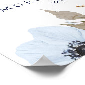 Modern Nautical | Welkom Floral Wedding Poster (Hoek)