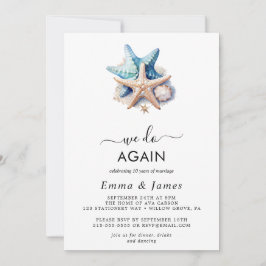 Modern Nautical | Zeester "We Still Do" Huwelijksb Kaart