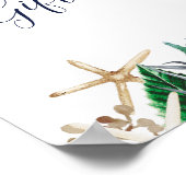 Modern Nautisch | Groene Geschenkbord Poster (Hoek)