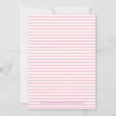 Modern Nautisch Meisje Baby shower Kaart (Achterkant)