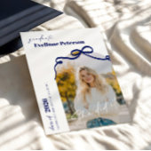 Modern Navy 2026 Graduation Invitation Kaart