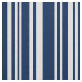 Modern Navy and White Stripes Fabric Stof