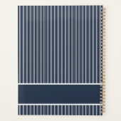 Modern Navy Blue 1 Photo 2023 Custom Planner (Achterkant)