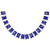 Modern Navy Blue 3 foto's, Afstudeerdop, Diploma Vlaggetjes (Alle)