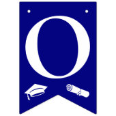 Modern Navy Blue 3 foto's, Afstudeerdop, Diploma Vlaggetjes (Derde vlag)