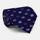 Modern Navy Blue Abstracte kunst naadloos patroon Stropdas (Opgerold)
