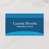 Modern Navy Blue Consultants Visitekaartje (Voorkant)