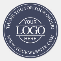 Modern Navy Blue Custom Business Logo Promotionele