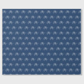 Modern Navy Blue Elephant Pattern Cadeaupapier (Vlak)