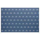 Modern Navy Blue Elephant Pattern Stof (Fat Quarter)