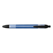 Modern Navy Blue en Lines Monogram Zwarte Inkt Pen (Achterkant)