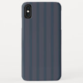 Modern Navy Blue en Plum Striped Case-Mate iPhone Case (Achterkant)