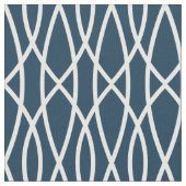 Modern Navy Blue Geometric Pattern Stof (Close Up)