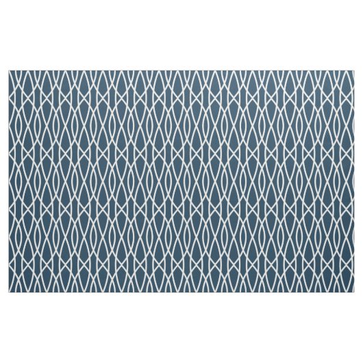Modern Navy Blue Geometric Pattern Stof (Fat Quarter)