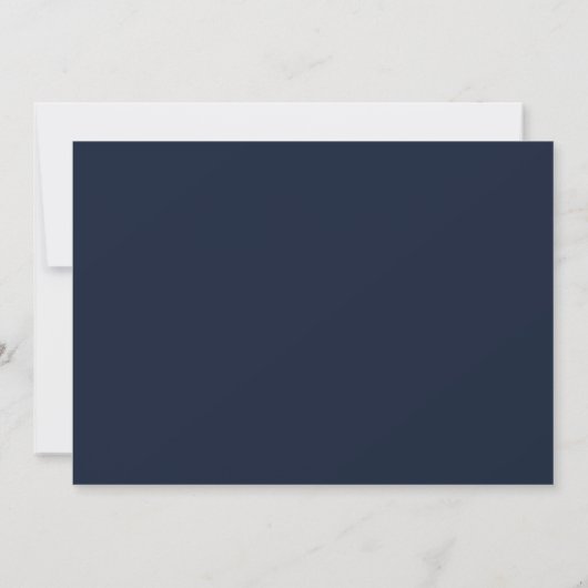 Modern Navy Blue Gold Agate Save the Date Kaart (Achterkant)