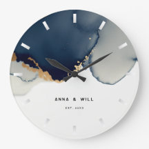 Modern Navy Blue Gold Nautical Coastal Jubileum